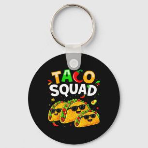 Taco Squad Lustiges Essen für Kinder Jungen Frauen Schlüsselanhänger