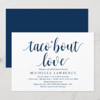 taco sur l'amour, Invitation de douche nuptiale mo