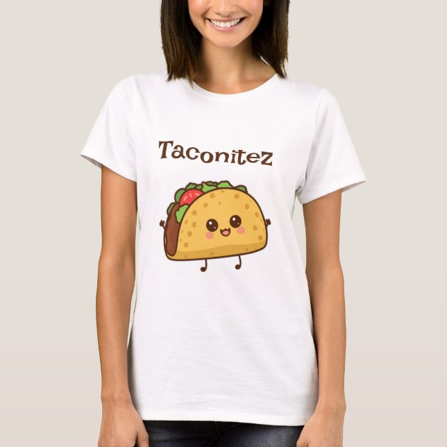 Taco T-Shirt - Fun kawaii Food Tee (Vorderseite)