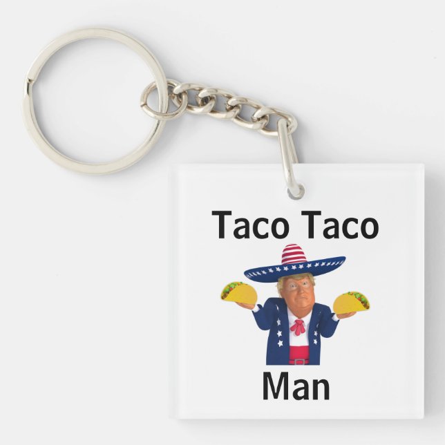 Taco Taco Man Schlüsselanhänger (Vorderseite)