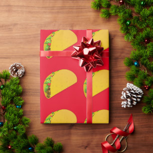 TACO TACOS CHRISTMAS WRAPPING PAPIER GESCHENKPAPIER