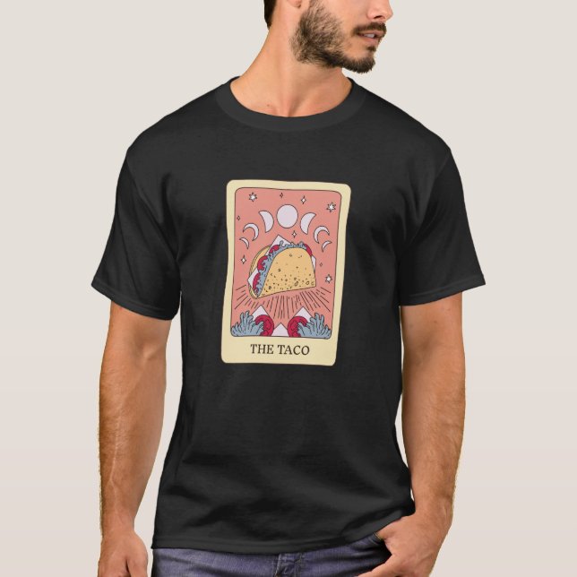 Taco Tarot Card Taco Fanatic T-Shirt (Vorderseite)