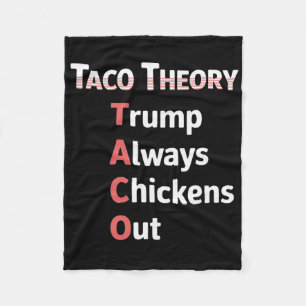 Taco-Theorie Immer Hühnchen-Tacos-Pun-Ausgang Fleecedecke