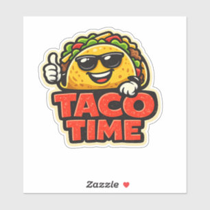 Taco Time - Fiesta Fiasco - Foodie-Fiends Aufkleber