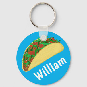 Taco Time Fun Yummy INDIVIDUELLE NAME Schlüsselanhänger