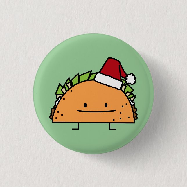 Taco-tragender Button (Vorderseite)