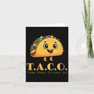 Taco Trump hält immer den lustigen demokratischen  Karte