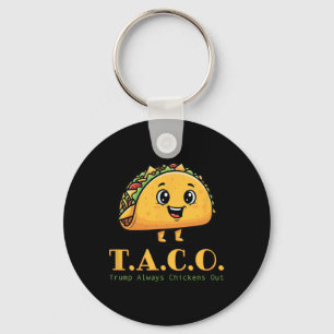 Taco Trump hält immer den lustigen demokratischen Schlüsselanhänger