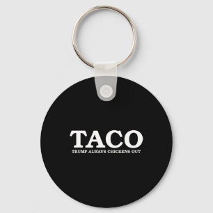 Taco Trump hält immer die Zollgespräche aus Schlüsselanhänger