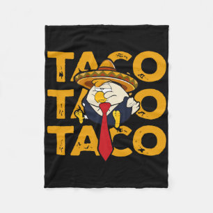 Taco Trump kneift immer aus Lustiger Hahn Trump Fleecedecke