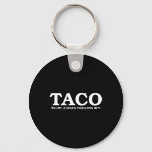 Taco Trump kneift immer bei Zöllen Schlüsselanhänger