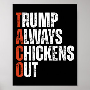 Taco Trump kneift immer beim Sagen lustiger Zölle Poster