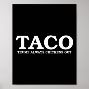Taco Trump kneift immer beim Zollgespräch  Poster