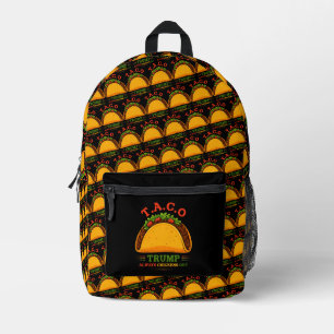 Taco Trump macht immer Spaß Bedruckter Rucksack