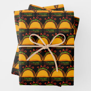 Taco Trump macht immer Spaß Geschenkpapier Set