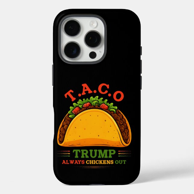 Taco Trump macht immer Spaß iPhone 16 Pro Hülle (Rückseite)