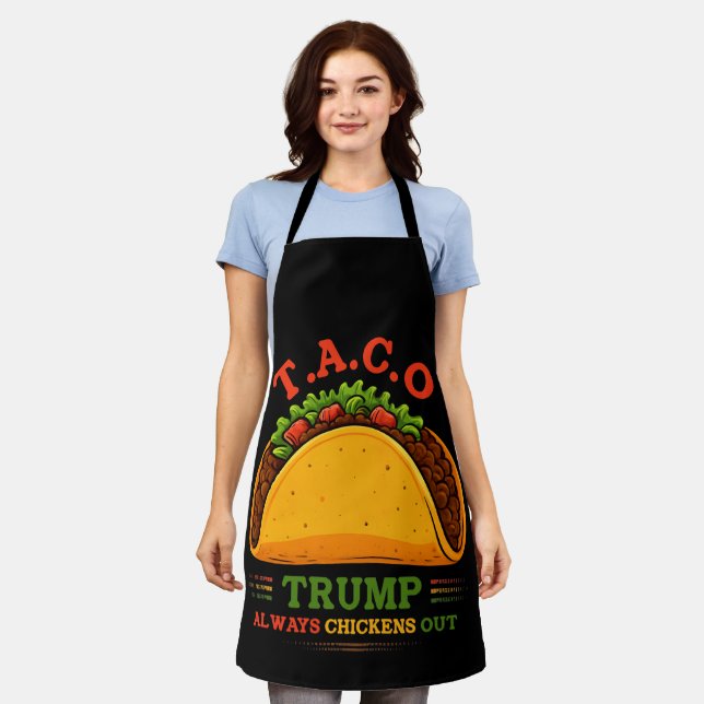 Taco Trump macht immer Spaß Schürze (Getragen)
