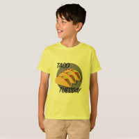 Taco Tuesday Design - T-Shirt de base pour enfants