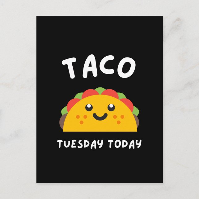 TACO TUESDAY HEUTE Postkarte (Vorderseite)