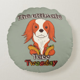 Taco Twosday Welpe 22.02.22 Rundes Kissen