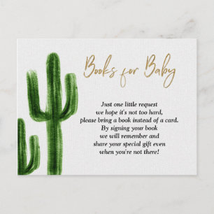 Taco über Baby Cactus Baby Shower Books Einladungspostkarte