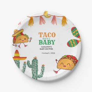 Taco über Baby Mexican Baby Shower bevorzugt Pappteller