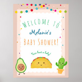 Taco über ein Baby! Taco-Babybrause Poster