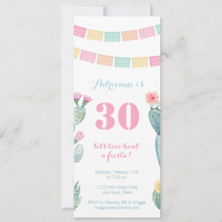 Taco über eine Fiesta Mexikos Geburtstagsparty Einladung