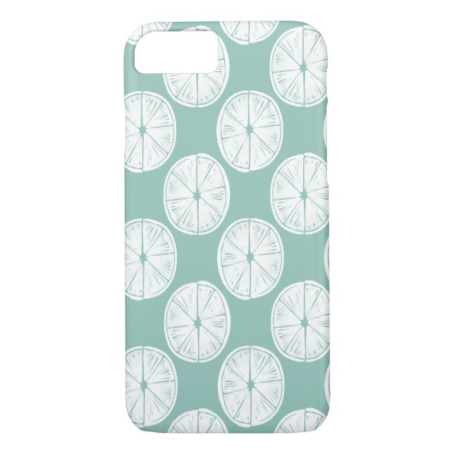 Taco über Liebe | Aquamarines Limones Muster Case-Mate iPhone Hülle (Rückseite)