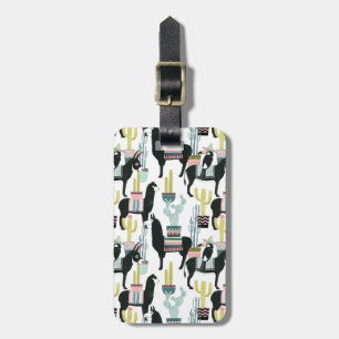 Taco über Liebe   Lama- und Donkey-Muster Gepäckanhänger