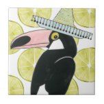 Taco über Liebe | Toucan Sombrero Fliese<br><div class="desc">Genießen Sie dieses frische kreative Design an einem Produkt oder Wallart Stück,  um die Welt um Sie herum zu erweitern und zu erweitern. Künstler: Grace Popp</div>