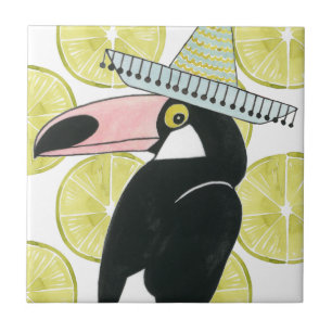 Taco über Liebe   Toucan Sombrero Fliese