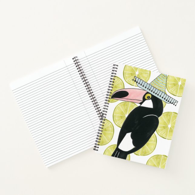 Taco über Liebe | Toucan Sombrero Notizbuch (Innenseite)