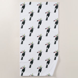 Taco über Liebe Toucan Sombrero Strandtuch