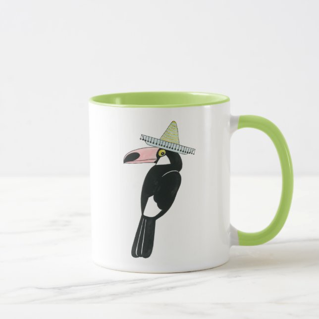 Taco über Liebe | Toucan Sombrero Tasse (Rechts)