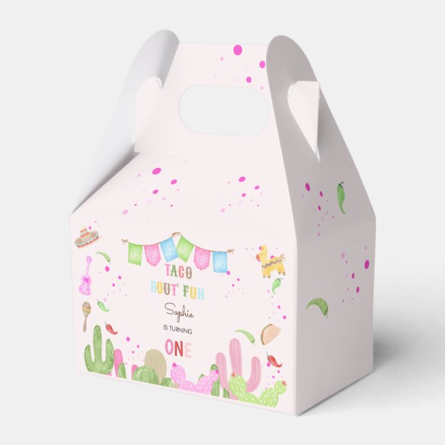 Taco über lustiges Fiesta mexicanischen ersten Geb Geschenkschachtel (Vorderseite)