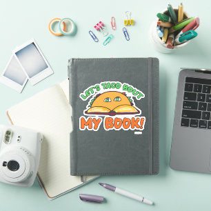 Taco über mein Buch lustige Autorenwerbung Kunst Aufkleber