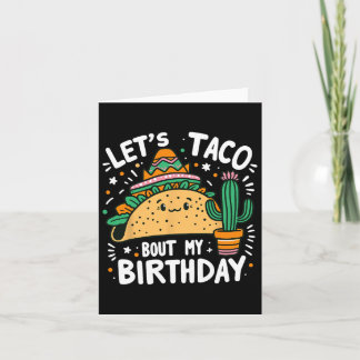 Taco über meinen Geburtstag, mexikanischer Taco-Pa Karte
