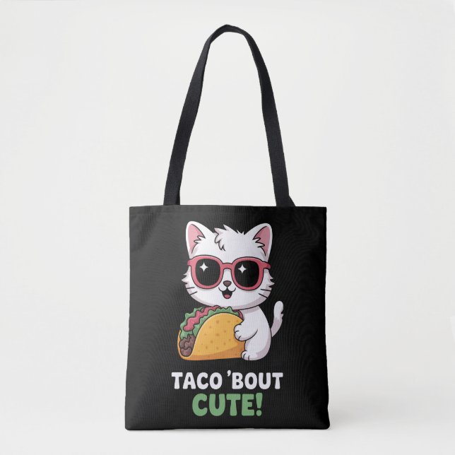 Taco 'Über Niedlich Kitten Tasche (Vorderseite)