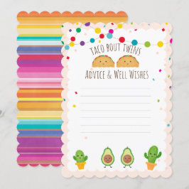 Taco über Twins! Fiesta Theme Advice & Well Wünsch Einladung