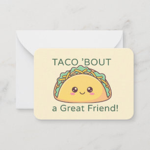 Taco-Valentinskarte für den Klassenraum – Flache K Mitteilungskarte