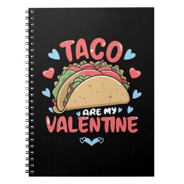 Taco-Valentinstag Notizblock (Vorderseite)