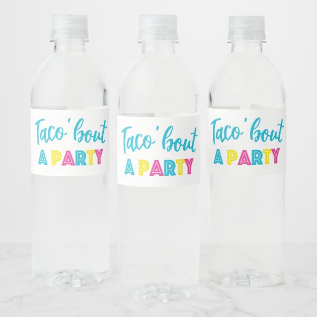 Taco Water Bottle Labels (Flaschen)
