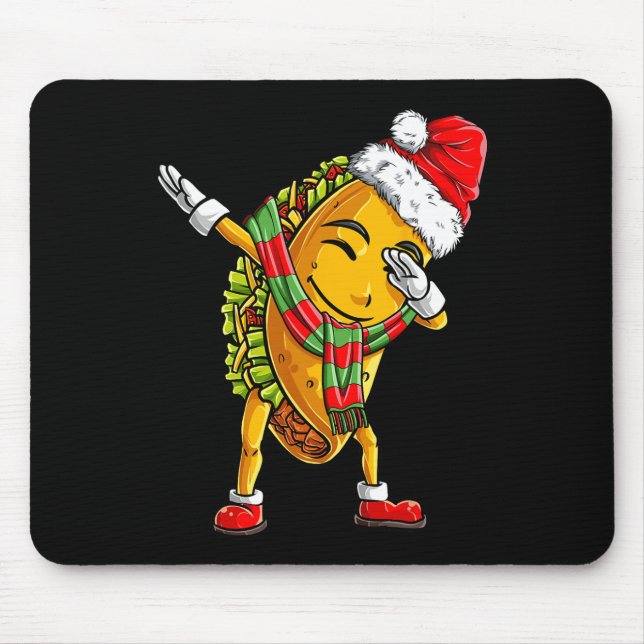 Taco Weihnachten Kinder Jungen Männer ab Weihnacht Mousepad (Vorne)