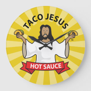 Taco-Zeit Große Wanduhr
