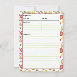 Taco-Zeit-Rezept-Karten Einladung