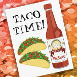 TACO ZEIT scharfe Sauce Cat Maracas Postkarte<br><div class="desc">Es ist TACO ZEIT! Karo diese lustige und würzige heiße Soße mit einer Katze,  die seine Maracas schüttelt. Passen Sie Ihren eigenen Text an! Werfen Sie einen Blick in meinen Shop für mehr!</div>