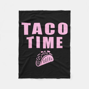 Taco-Zeit-Tacos mexikanische Essen Fans Fleecedecke