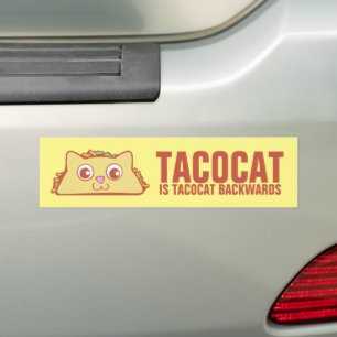 Tacocat Backwards II Autoaufkleber
