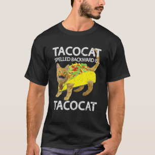 Tacocat Funny Cat Taco Lover T-Shirt Kitty Tacos